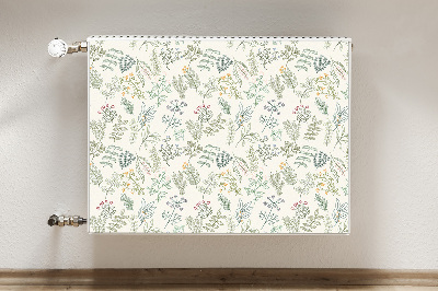 Kilimėlis magnetinė ant radiatoriaus Žali lapai