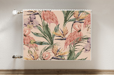 Magnetinis radiatoriaus lipdukas Flamingai