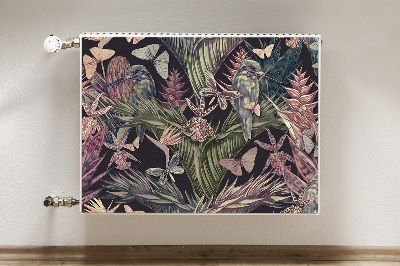 Magnetinis lipdukas radiatoriui Paukščiai ir lapai