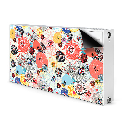 Kilimėlis magnetinė ant radiatoriaus Gėlių raštas