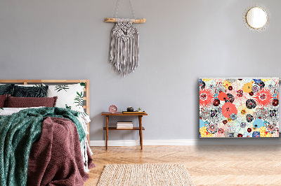 Kilimėlis magnetinė ant radiatoriaus Gėlių raštas