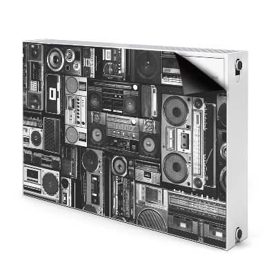 Kilimėlis magnetinė ant radiatoriaus Old school boom box