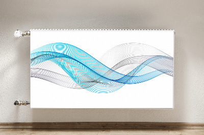 Magnetinis radiatoriaus lipdukas Mėlynos-pilkos juostelės