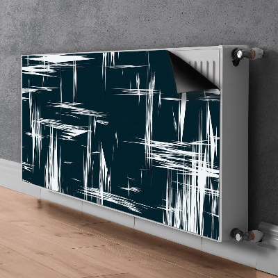 Magnetinis radiatoriaus lipdukas Balti įbrėžimai