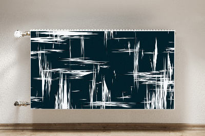 Magnetinis radiatoriaus lipdukas Balti įbrėžimai