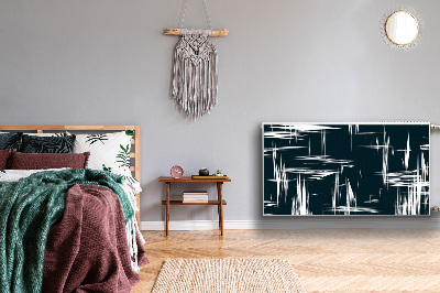 Magnetinis radiatoriaus lipdukas Balti įbrėžimai