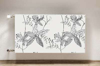 Magnetinis lipdukas radiatoriui Doodle gėlės