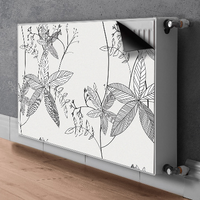 Magnetinis lipdukas radiatoriui Doodle gėlės