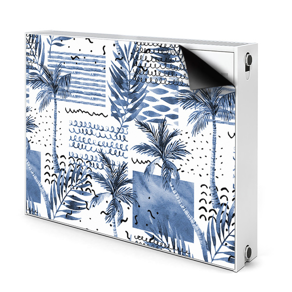 Magnetinis kilimėlis radiatoriui Mėlyna palmė