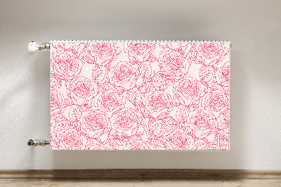Magnetinis radiatoriaus lipdukas Doodle rožės