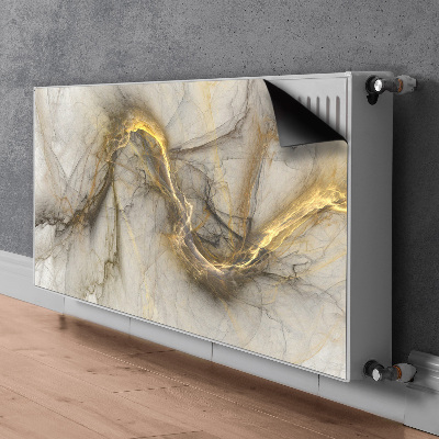 Magnetinis radiatoriaus lipdukas Auksinis marmuras