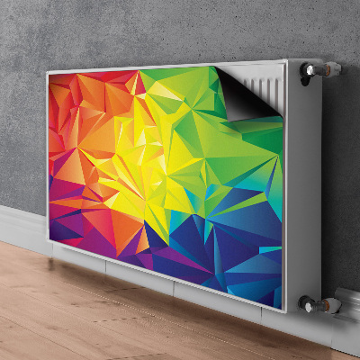 Magnetinis lipdukas radiatoriui Spalvos abstrakcija