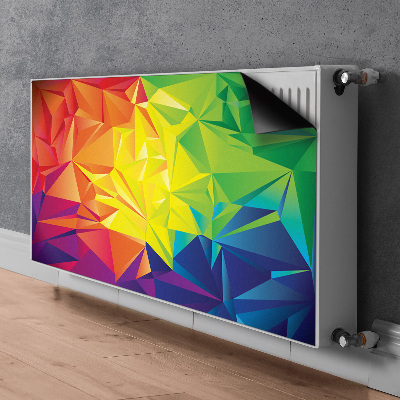 Magnetinis lipdukas radiatoriui Spalvos abstrakcija