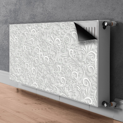 Magnetinis radiatoriaus lipdukas 3D sūkurių lapų raštas