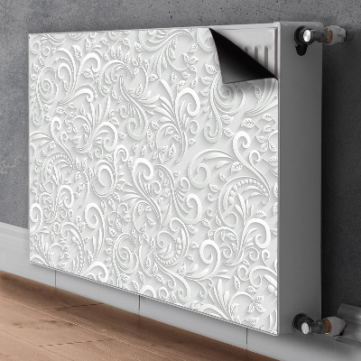 Magnetinis radiatoriaus lipdukas 3D sūkurių lapų raštas