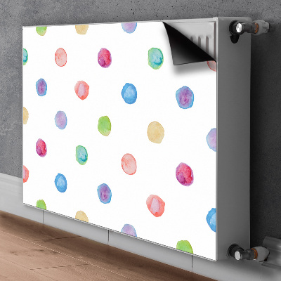 Magnetinis lipdukas radiatoriui Spalvingi taškai