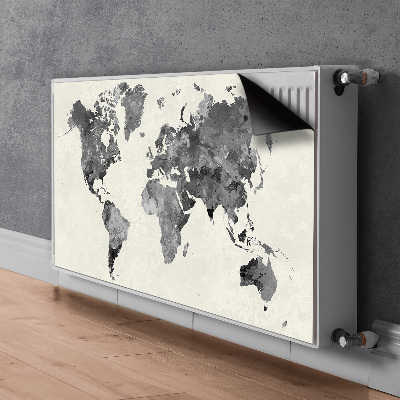Magnetinis kilimėlis radiatoriui Senojo pasaulio žemėlapis