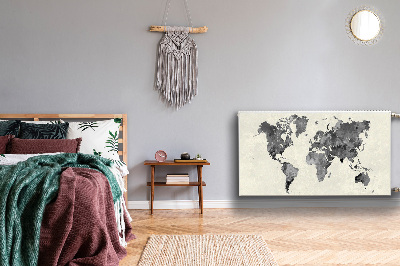 Magnetinis kilimėlis radiatoriui Senojo pasaulio žemėlapis