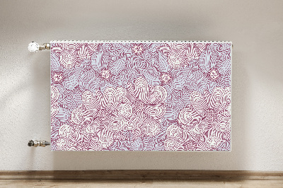 Magnetinis radiatoriaus lipdukas Doodle gėlės