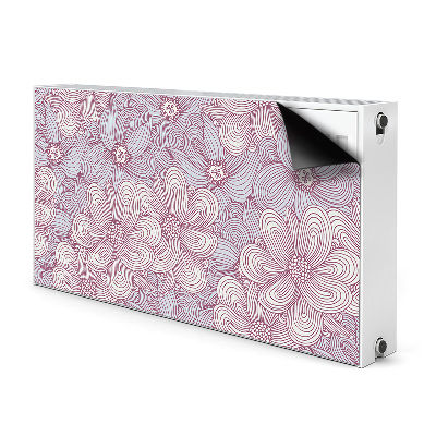 Magnetinis radiatoriaus lipdukas Doodle gėlės