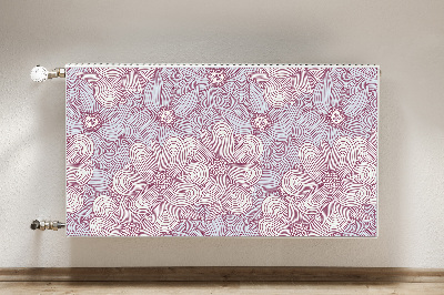 Magnetinis radiatoriaus lipdukas Doodle gėlės