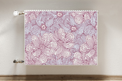 Magnetinis radiatoriaus lipdukas Doodle gėlės