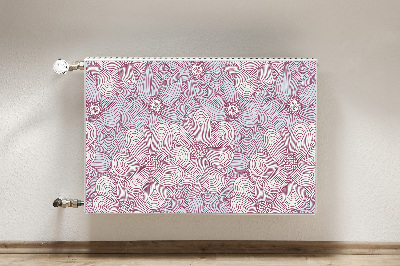 Magnetinis radiatoriaus lipdukas Doodle gėlės