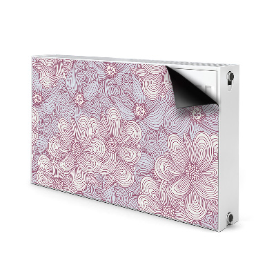 Magnetinis radiatoriaus lipdukas Doodle gėlės