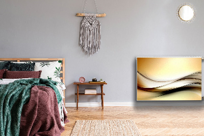 Magnetinis lipdukas radiatoriui Abstrakti smėlio spalvos