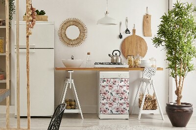 Magnetinis lipdukas indaplovei Gėlių vaizdas