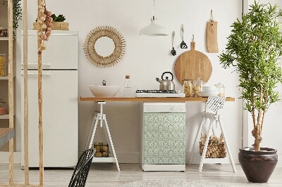 Kilimėlis magnetinė ant indaplovės Žalias ornamentas