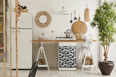 Magnetinis lipdukas indaplovei Laimingi šunys