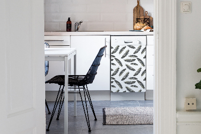 Magnetinis lipdukas indaplovei Boho stiliaus plunksnos