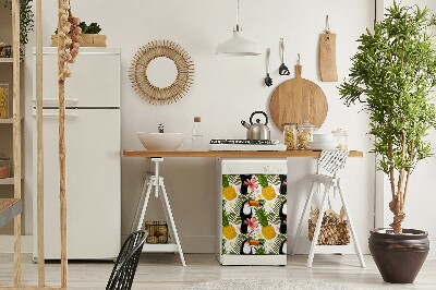 Magnetinis lipdukas indaplovei Tukanas ir ananasas