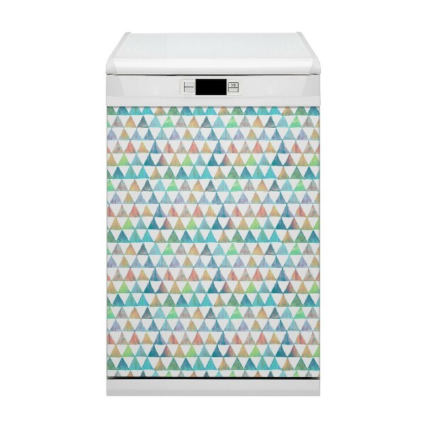 Magnetinis lipdukas indaplovei Geometriniai trikampiai