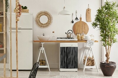 Magnetinis lipdukas indaplovei Juodas dizainas