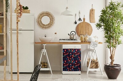 Magnetinis lipdukas indaplovei Gėlių raštas