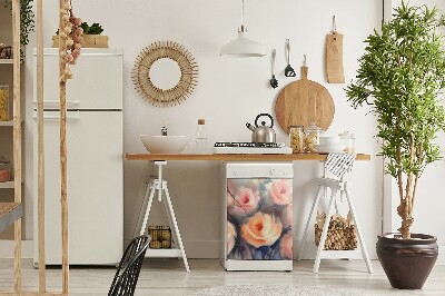Magnetinis lipdukas indaplovei Oranžinės rožės