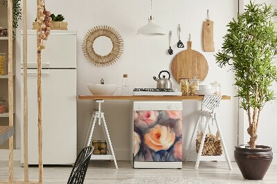 Magnetinis lipdukas indaplovei Oranžinės rožės