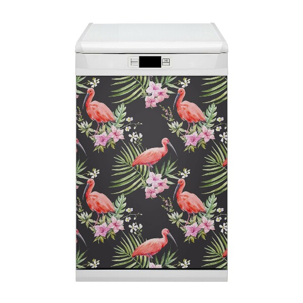 Kilimėlis magnetinė ant indaplovės Juodasis flamingas
