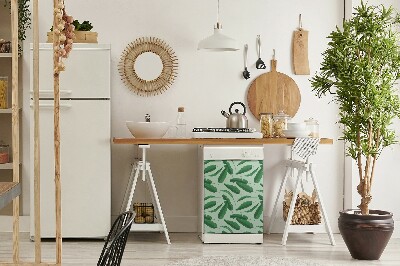 Magnetinis kilimėlis indaplovei Bananų lapai