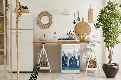 Magnetinis kilimėlis indaplovei Miestas naktį