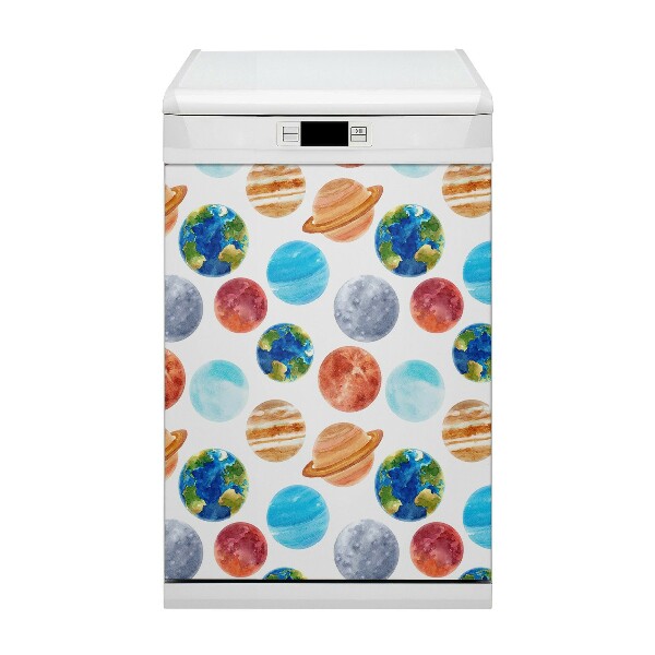 Magnetinis lipdukas indaplovei Spalvingos planetos
