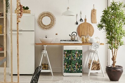 Magnetinis kilimėlis indaplovei Tropiniai lapai