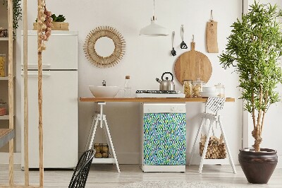 Magnetinis lipdukas indaplovei Spalvingi raštai