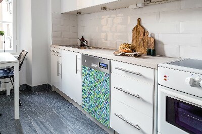 Magnetinis lipdukas indaplovei Spalvingi raštai