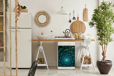 Magnetinis lipdukas indaplovei Žalia gėlė