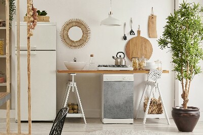 Magnetinis lipdukas indaplovei Pilka betono tema