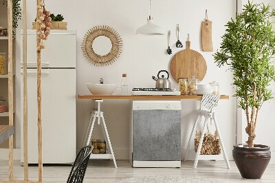 Magnetinis lipdukas indaplovei Pilka betono tema