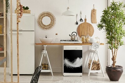 Magnetinis lipdukas indaplovei Balta plunksna